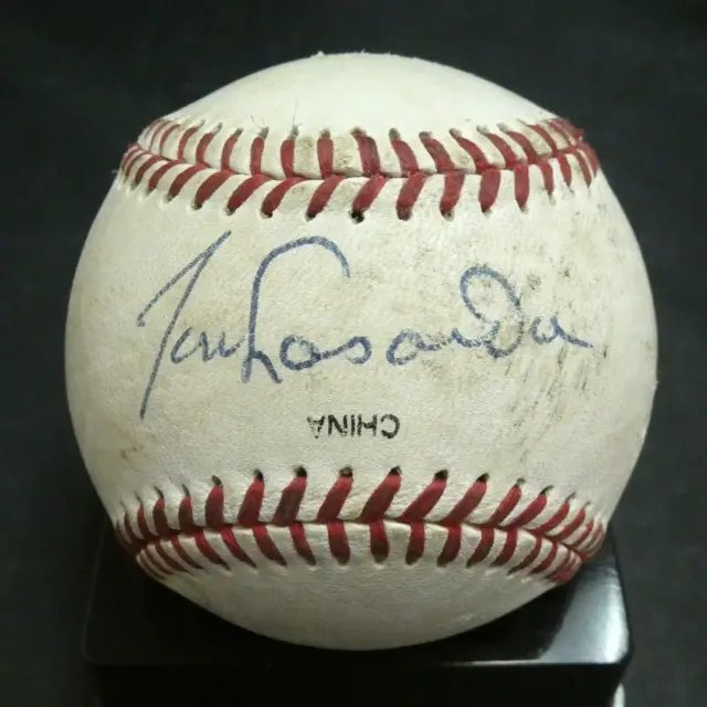 Tom Lasorda HOF Signed Dodgers Baseball with JSA COA