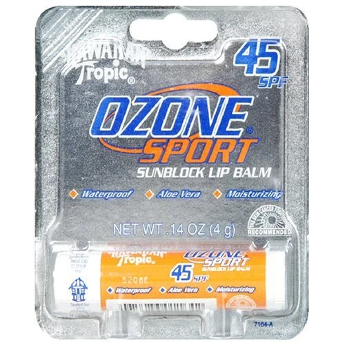 Hawaiian Tropic Ozone Sport Sunblock Lip Balm, 45 SPF, Citrus Flavor 0.14 oz...