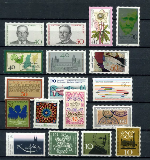 Germany - BRD : Nice lot with stamps from the 1960s until the 1980s - mint NH