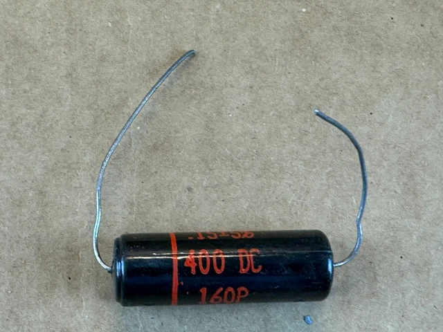 NOS Western Electric Sprague Black Beauty .1 Uf 200v Condensatore 160P - Foto 11