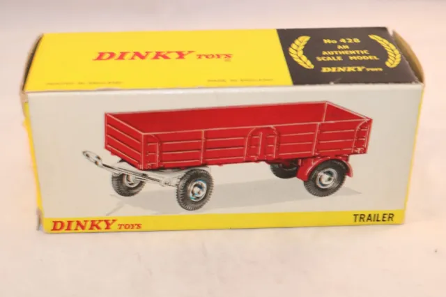 Dinky Toys 428 Trailer empty box in very near mint condition all original