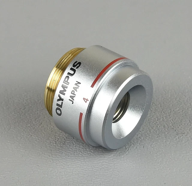 NEW OLYMPUS MICROSCOPE Objective Lens E A4 EA4 0.10 160 / , 4x £75.00
