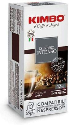 Capsule Kimbo INTENSO Compatibili Nespresso - Astucci da 10 Capsule ORIGINALE