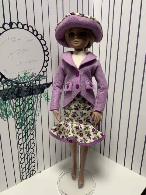 Little violets Set For Your Ellowyne Wilde Tonner Fashion Doll 16” Outfit