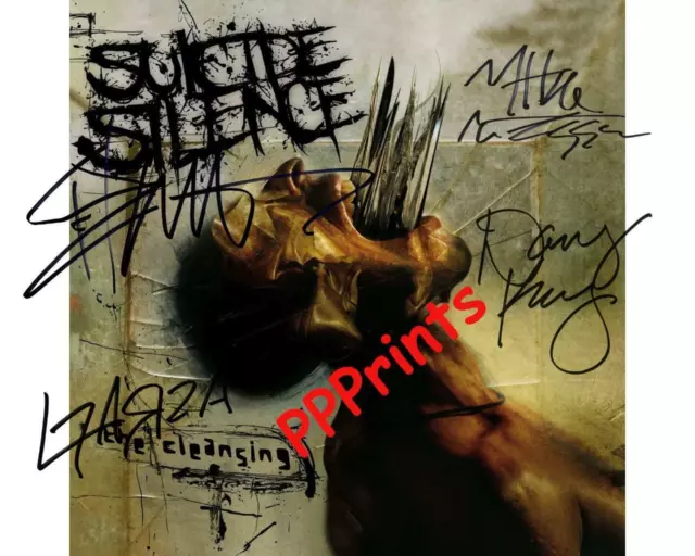 SUICIDE SILENCE Cleansing SIGNED AUTOGRAPHED 10X8 REPRO PHOTO PRINT Mitch Lucker