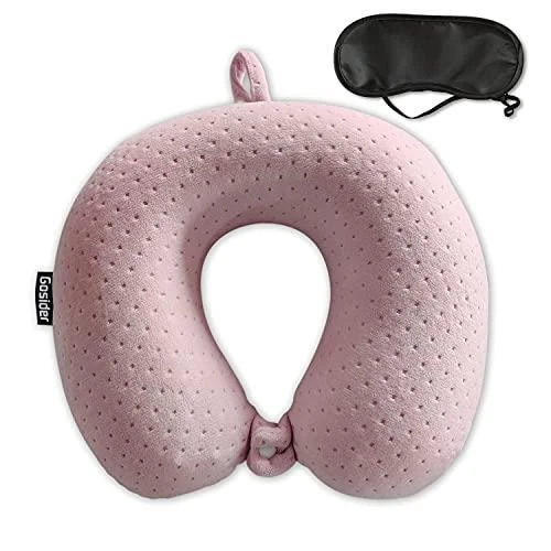 Memory Foam Travel Pillow, Comfortable Travel Neck Pillow U Shape, Support Neck