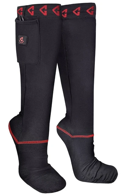 Gerbing 7V Full Foot Heated Sock Liners Black