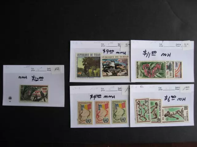 Sales cards full of CHAD stamps (unverified), check them out!