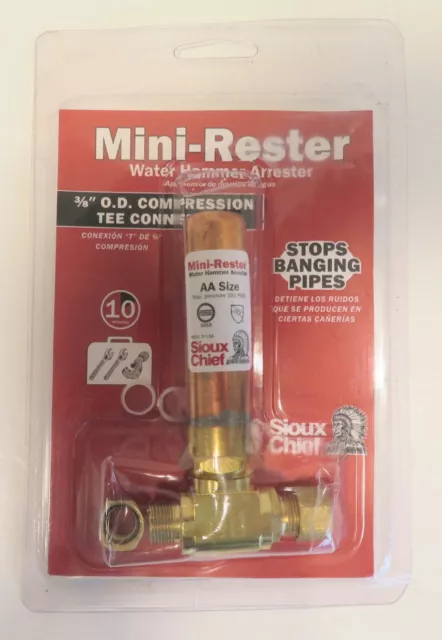 Sioux Chief Mini-Rester 3/8-Inch OD Compression Water Hammer Arrester 660-TC1