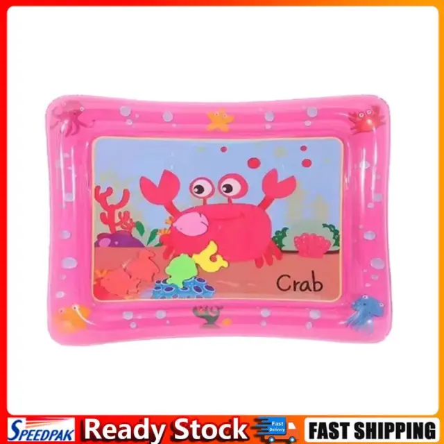 Animal Water Mat PVC Baby Water Play Mat Double Edge for Activity (Crab) Hot