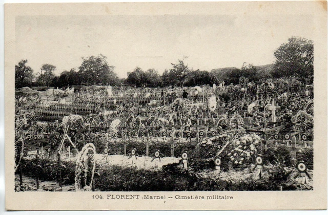 FLORENT - L' Argonne  - Marne - CPA 51 - le cimetiere Militaire 2
