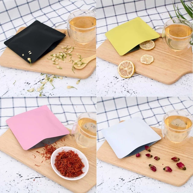 Sealing Storage Bag W/tear Notch 15x15cm Flat Open Top Pouches 100pcs Recyclable