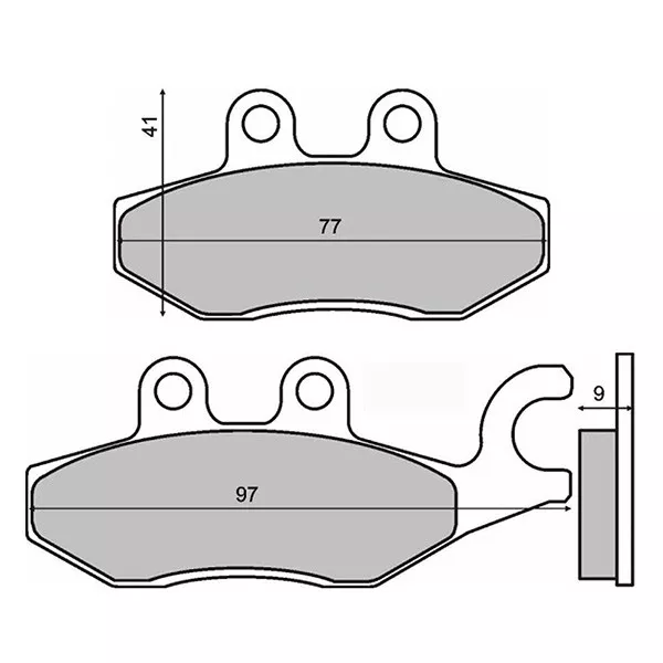 Rear Brake Pads Piaggio beverly 300 i.e. Rst M69 2010> RMS 225102600