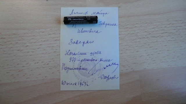 Foto Portrait Russische Offizier 100% Original UDSSR Nr-22 4