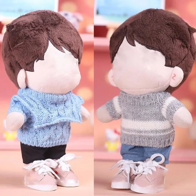 20cm Doll Clothes Dolls Sweater Tops Knitted Sweater Clothes Doll Warm Sweater