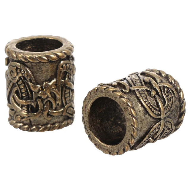 Halskette Perle Dreadlocks Zöpfe Ringe Viking Bart Manschetten Braid Haar Ringe
