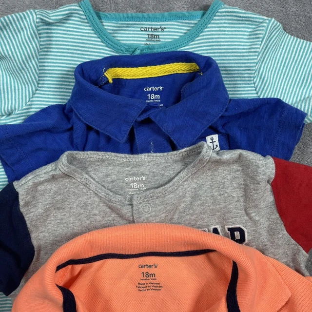 Carters Bodysuit Baby Boys 18-24 Months Bulk Infant Summer Casual Fun 3