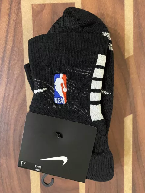 NIKE NBA ELITE Power Grip Socks - Jordan - Hornets - White and