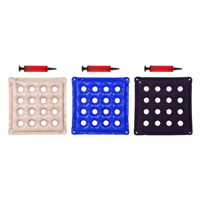Le siège gonflable coussine l'anti escarre 16 trous l'anti coussin de gaufre