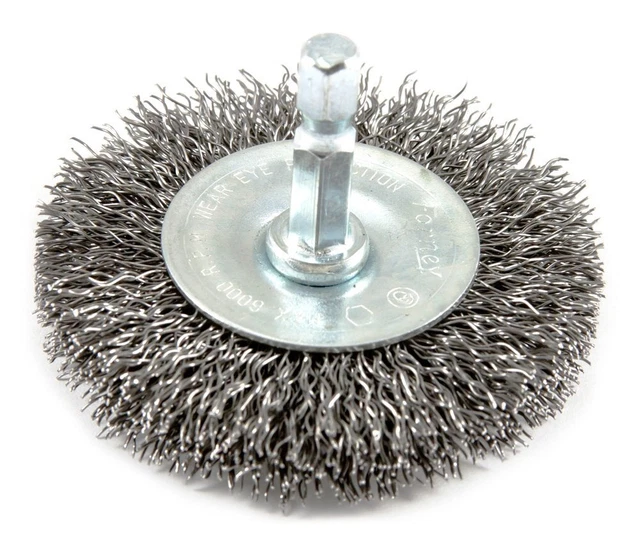 72733 Wire Wheel Brush, Coarse Crimped with 1/4-Inch Hex Shank, 2-1/2-...