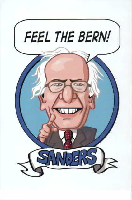 Bernie Sanders, Feel The Bern, 2016 Election For President --- Modern Postcard