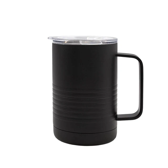 Patriot Coolers 16oz Stainless Steel Insulated Travel Coffee Mug with Handle