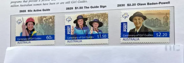 2010 Australian Stamps - Centenary of Girl Guides - Sheet set MUH