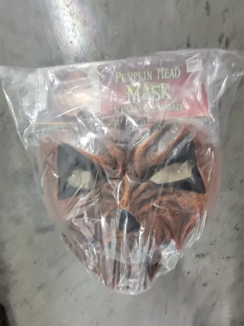 Pumpkin Head Mask 🎃  Adult Costume