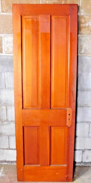 Antique Victorian Interior Four Panel Door - C. 1890 Fir Architectural Salvage
