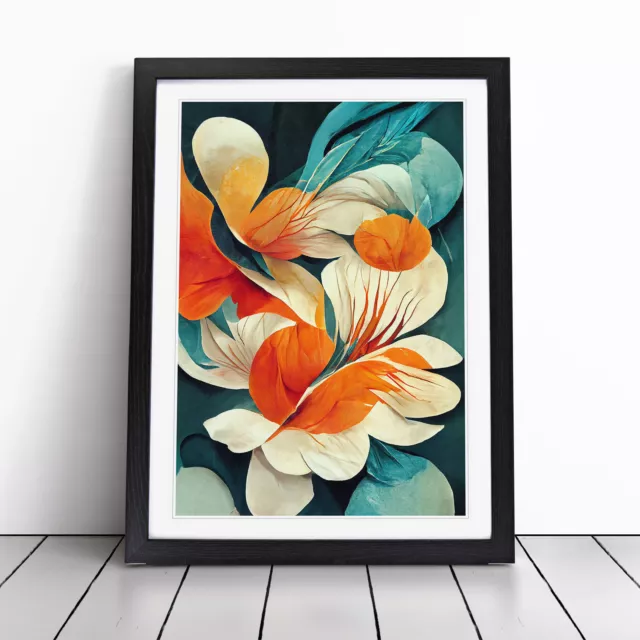 Beautiful Abstract Flowers No.5 Wall Art Print Framed Canvas Picture Poster