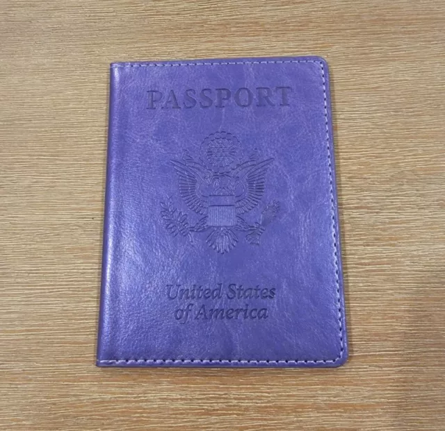 Passport Vaccine Card Passport Holder Travel Wallet  with US Cover