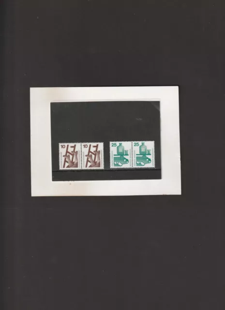 BRD - Mi.Nr. 695/695+697/697 " 2 Freimarken-Paare - Unfallverhütung " Postfrisch
