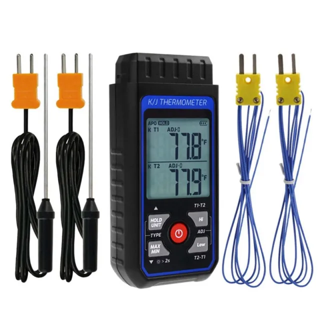 Thermocouple - Digital K-Type - with 4 Thermocouples, -328-2500°F Measuring Range8863