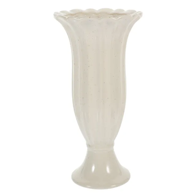 Casa Padrino vaso di fiori barocco con piedistallo bianco Ø 55 x A. 73 cm -  Magnifico