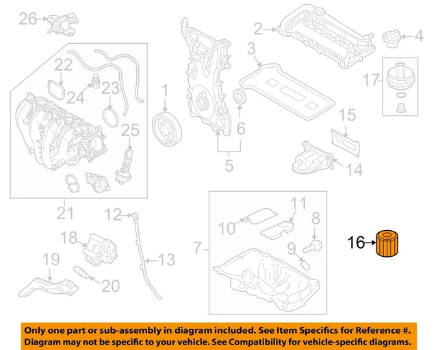FORD OEM 0510 Escape Engine Engine PartsOil Filter 3S7Z6731A 3.88