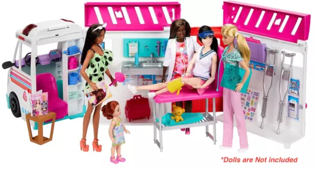 Barbie Care Clinic Lights & Sounds Transforming Ambulance Playset 3