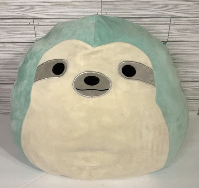 SQUISHMALLOW KELLYTOY AQUA Sloth Large Plush Toy Stuffed Animal Pillow