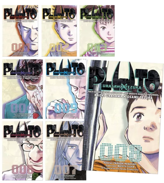 Pluto Band 1-8 | komplett Set | Osamu Tezuka | Carlsen Manga | Neu | Deutsch