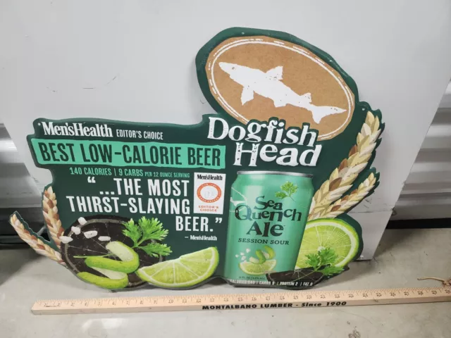 Dogfish Head Craft Sea Quench Ale  Brewed Ales Green Large Tacker Oval Metal