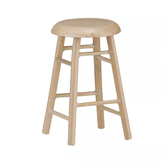 Maison de Poupées Chêne 4 Pattes Petit Déjeuner Barre Tabouret Miniature Meuble