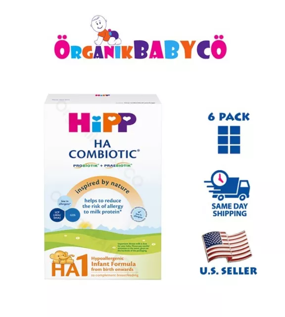 HiPP HA1 HYPOALLERGENIC Infant Formula FROM DAY 1 600g FREE Shipping! 6PACK