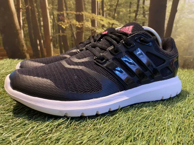 Adidas Energy Cloud V | Black & Pink Running Trainers Size UK 7 EUR 40 2/3