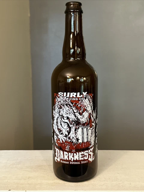 Surly Darkness Russian Imperial Stout ALIEN CREATURE DISTROYS MPLS Bottle Empty