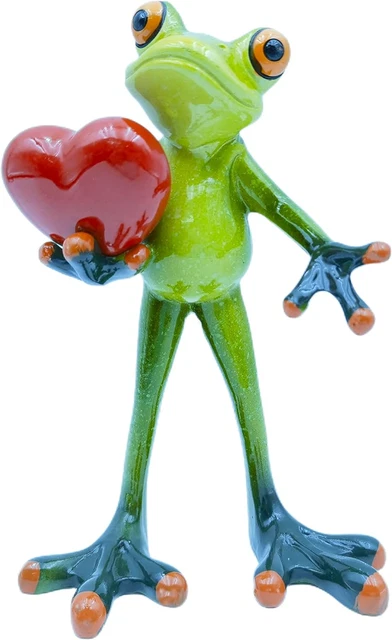 Frog Figurines Decor Funny Creative Craft Resin Frog Sculpture Statue for
