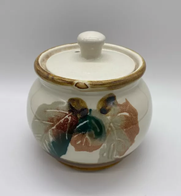 Robert Gordon Australia Pottery Lidded Sugar Bowl. Lovely Design & Pattern.