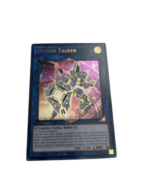 YuGiOh! Encode Talker - SDCL-EN041 - 1st Edition ULTRA RARE. NM/M