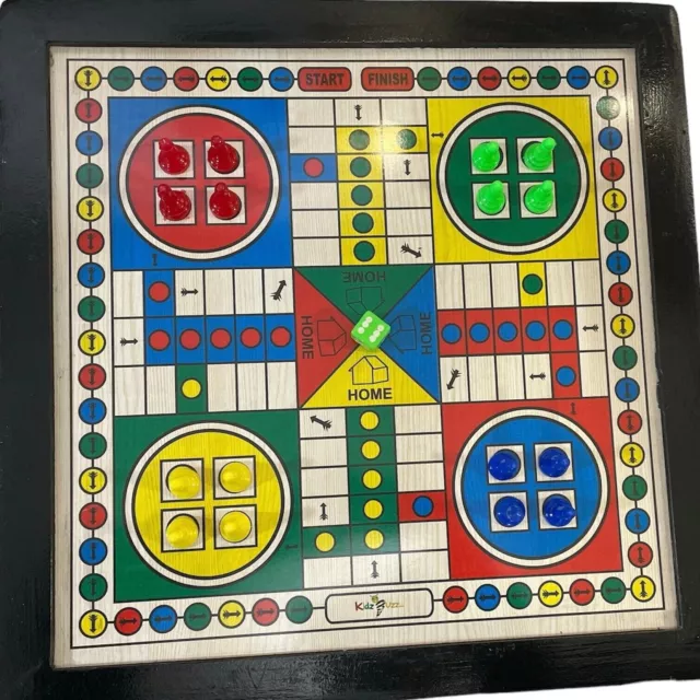 Ludo Snake & ladders 35 x 35 cm Traditional Board Games Wooden Water proof