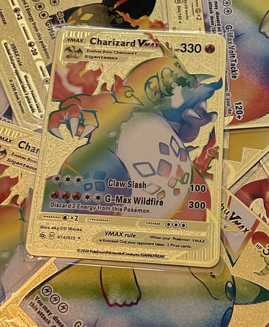 POKEMON FAN ART Black Cards Rainbow Charizard GX Rainbow Pikachu Vmax B013 4 25 PicClick