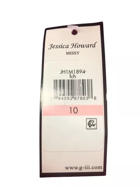 Jessica Howard Off-the-Shoulder Side-Tuck Dress Size 10 New 2