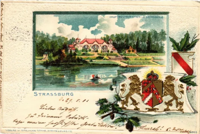 CPA AK STRASBOURG - STRASSBURG - Hauptrestauration i. d. Orangerie (387309)